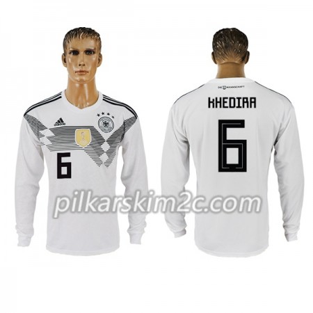 Koszulka Niemcy Khedira 6 Główna Mistrzostwa Świata 2018 - Koszulki Piłkarskie(L/S)